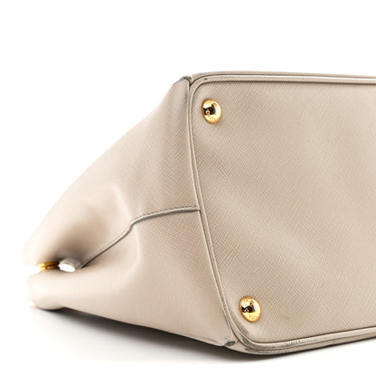 Prada Saffiano Medium Galleria Double Zip Tote Pomice 9 of 13