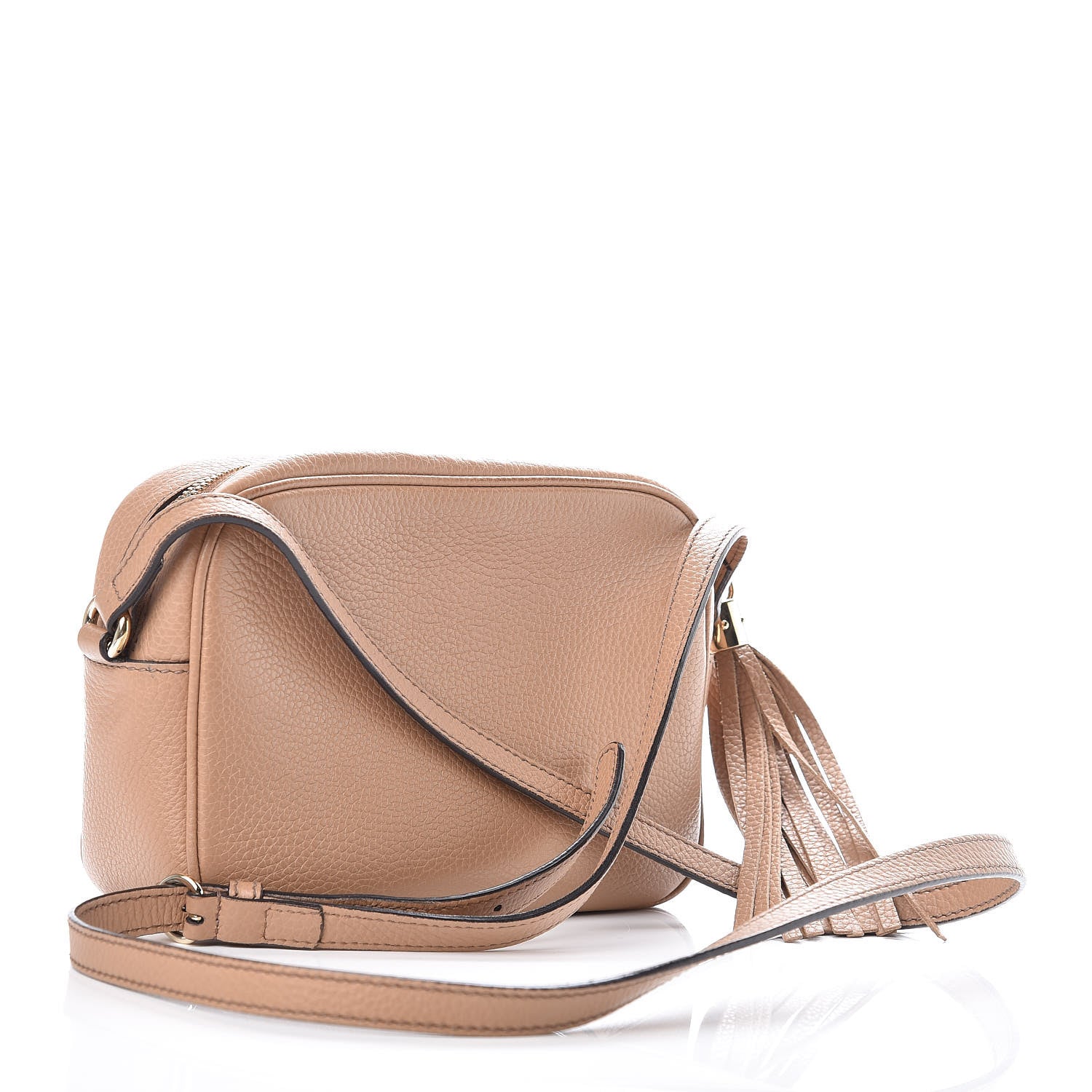 Gucci Pebbled Calfskin Small Soho Disco Bag Camelia 3 of 12