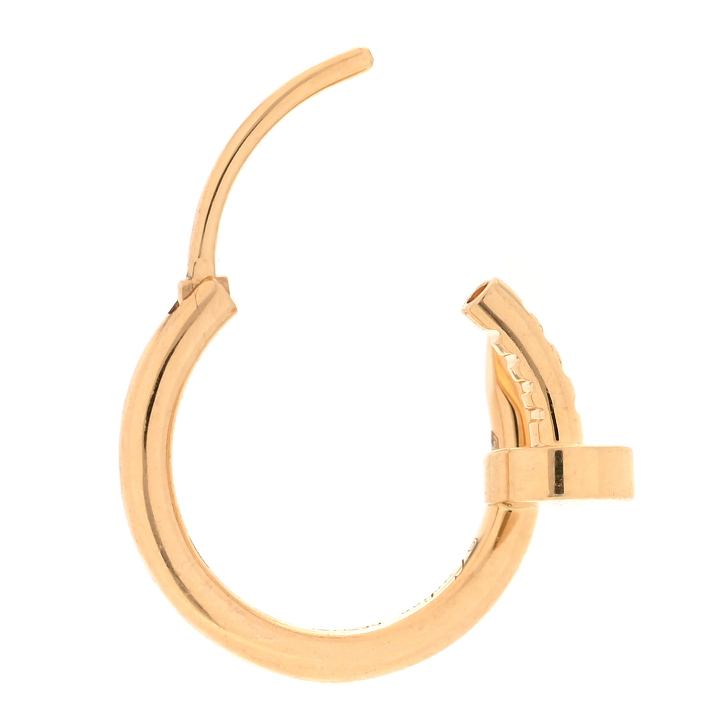 18K Yellow Gold Juste Un Clou Single Hoop Earring