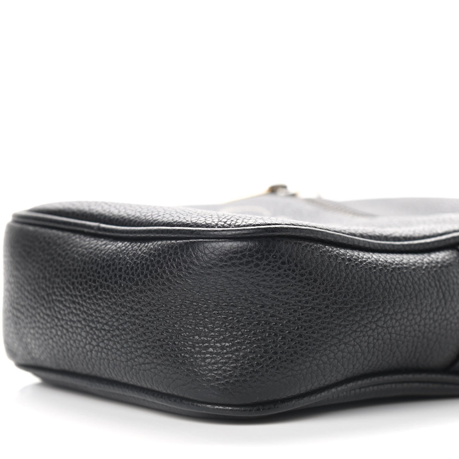 Gucci Grained Calfskin Mini Logo Messenger Bag Black 10 of 10