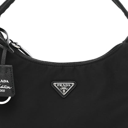 Prada Tessuto Nylon Mini Re-Edition 2000 Bag Black 5 of 9