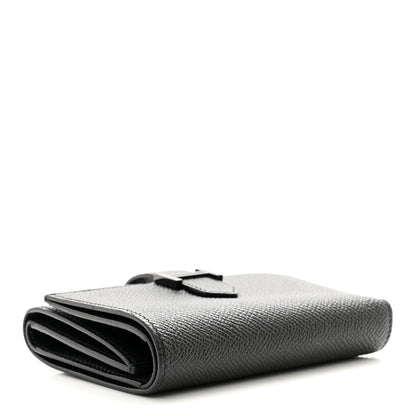 Hermes Epsom Tri-Fold Compact Monochrome Bearn Wallet Black 4 of 7