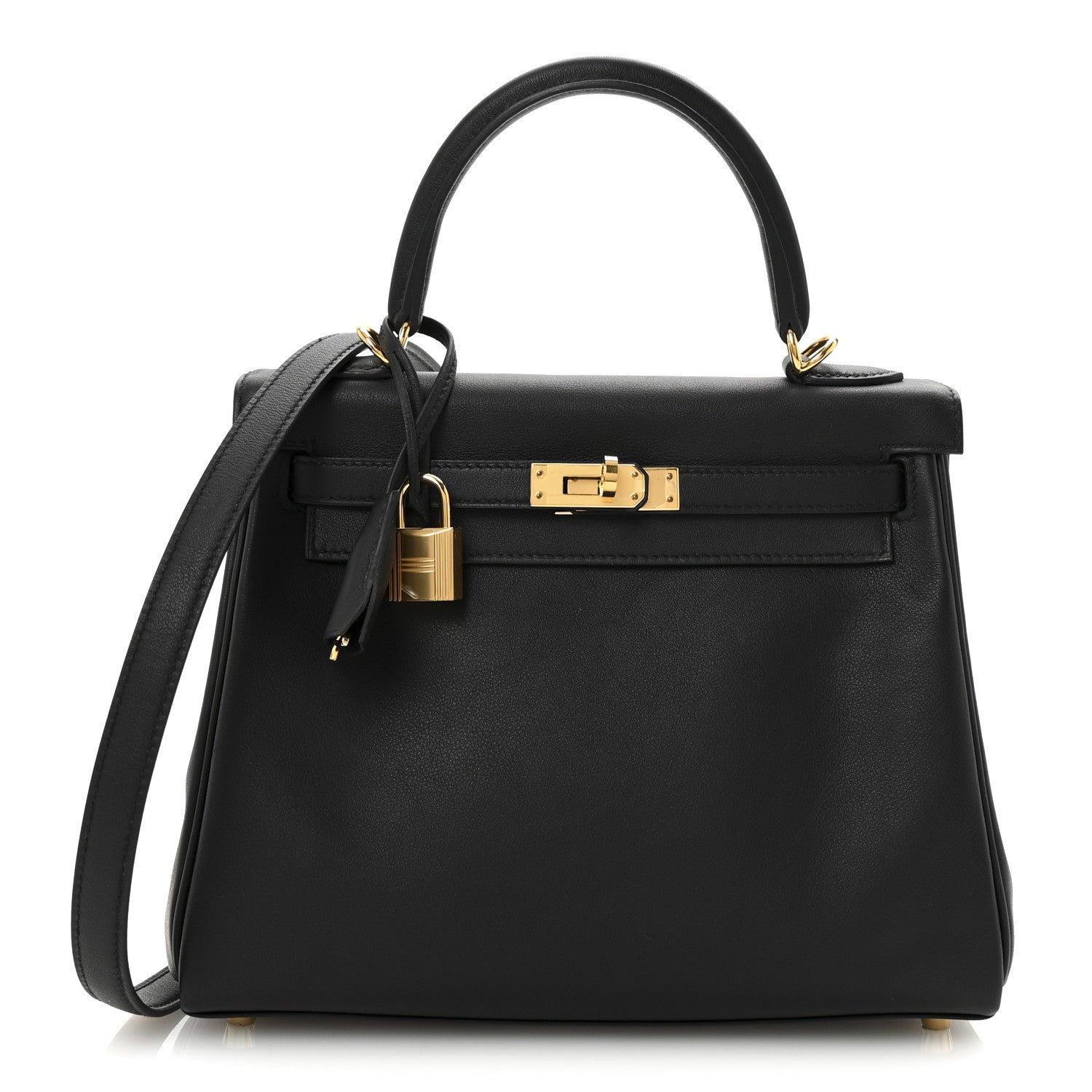 Hermes Swift Kelly Retourne 25 Black 1 of 10