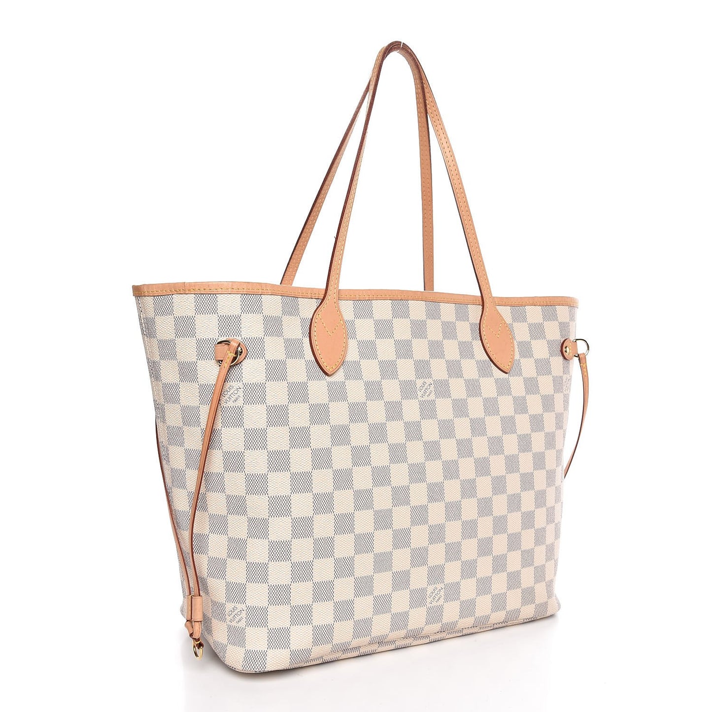 Damier Azur Neo Neverfull MM Rose Ballerine