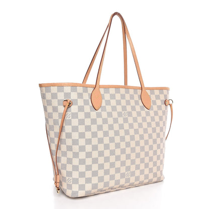Louis Vuitton Damier Azur Neo Neverfull MM Rose Ballerine 4 of 9