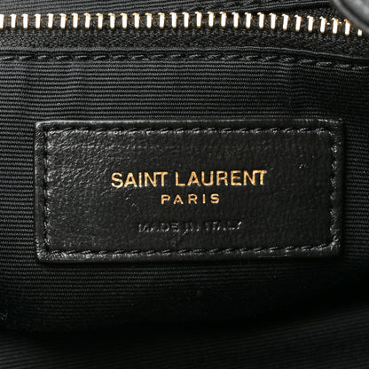 Saint Laurent Lambskin Matelasse Monogram Joe Backpack Black 6 of 14