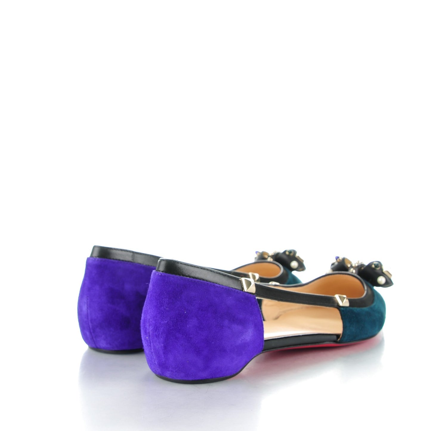 Veau Velours Nappa Tudor Young Flats 38 Version Multi