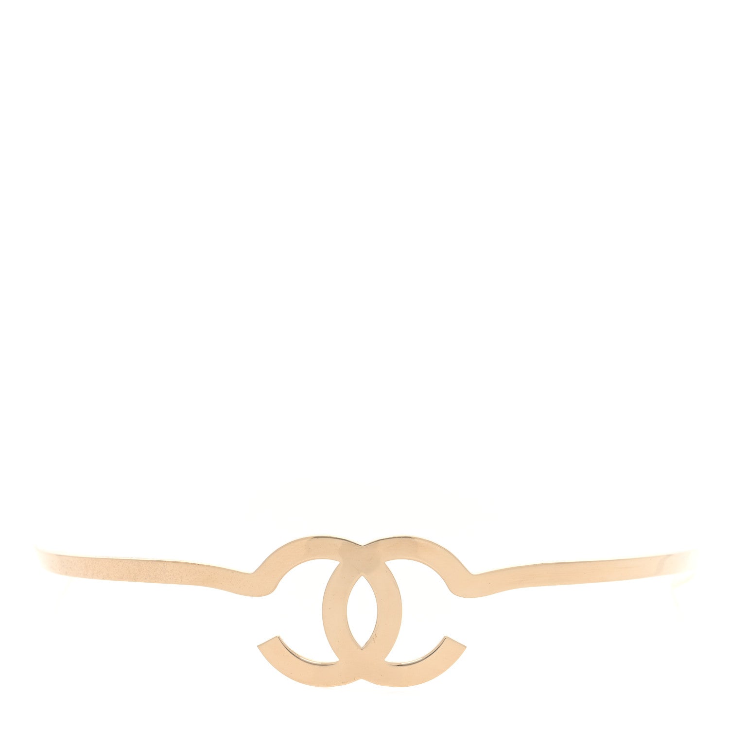Chanel Metal CC Headband Light Gold 3 of 5