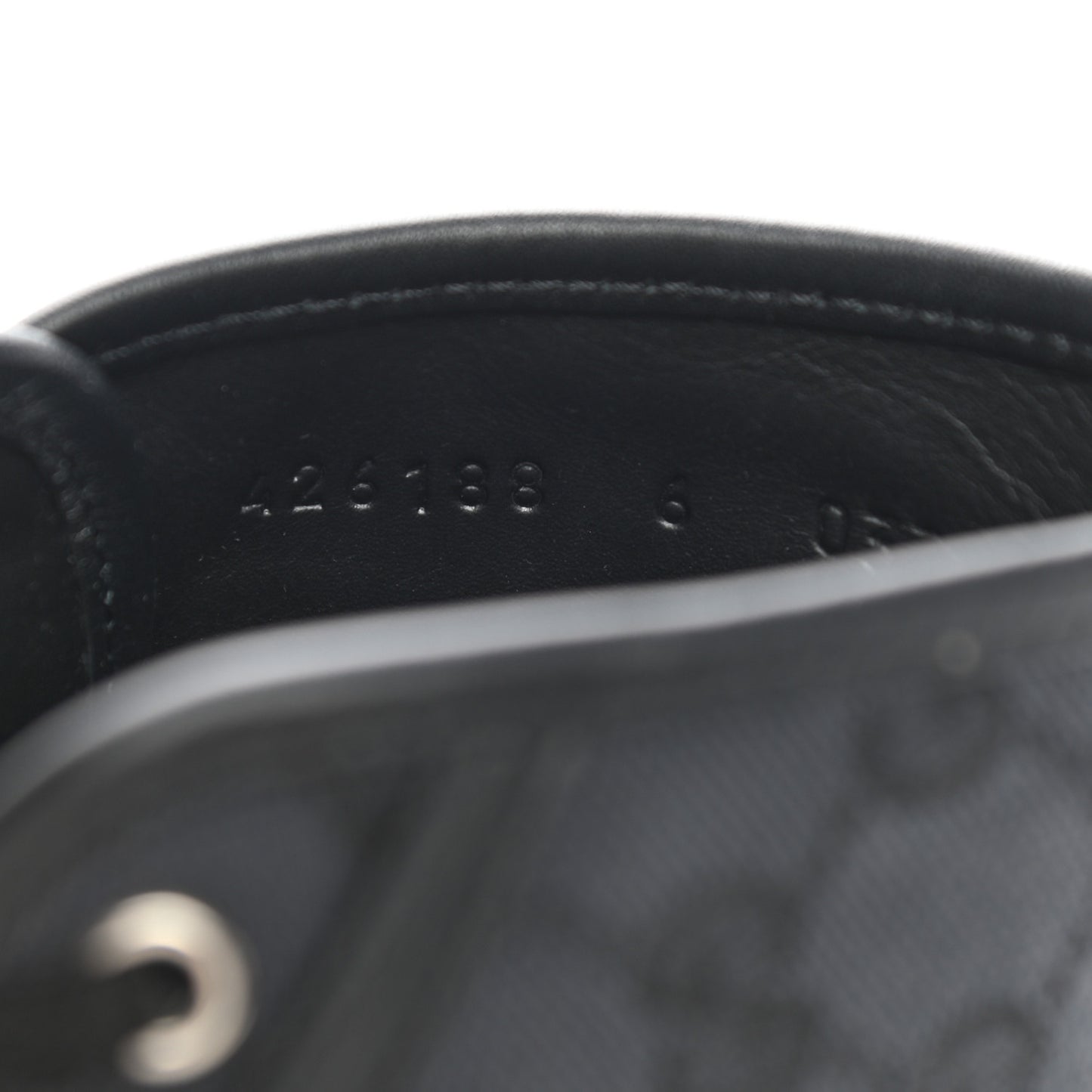 Monogram Mens High Top Sneakers 6 Black