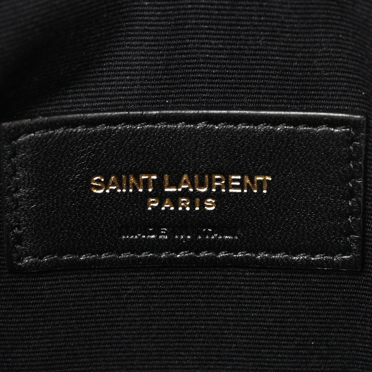 Saint Laurent Grain De Poudre Uptown Pouch Dark Beige 6 of 6