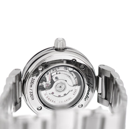 Omega Stainless Steel Diamond Pave Bezel 34mm De-Ville Ladymatic Co-Axial Automatic Watch Black 425.35.34.20.51.001 4 of 5