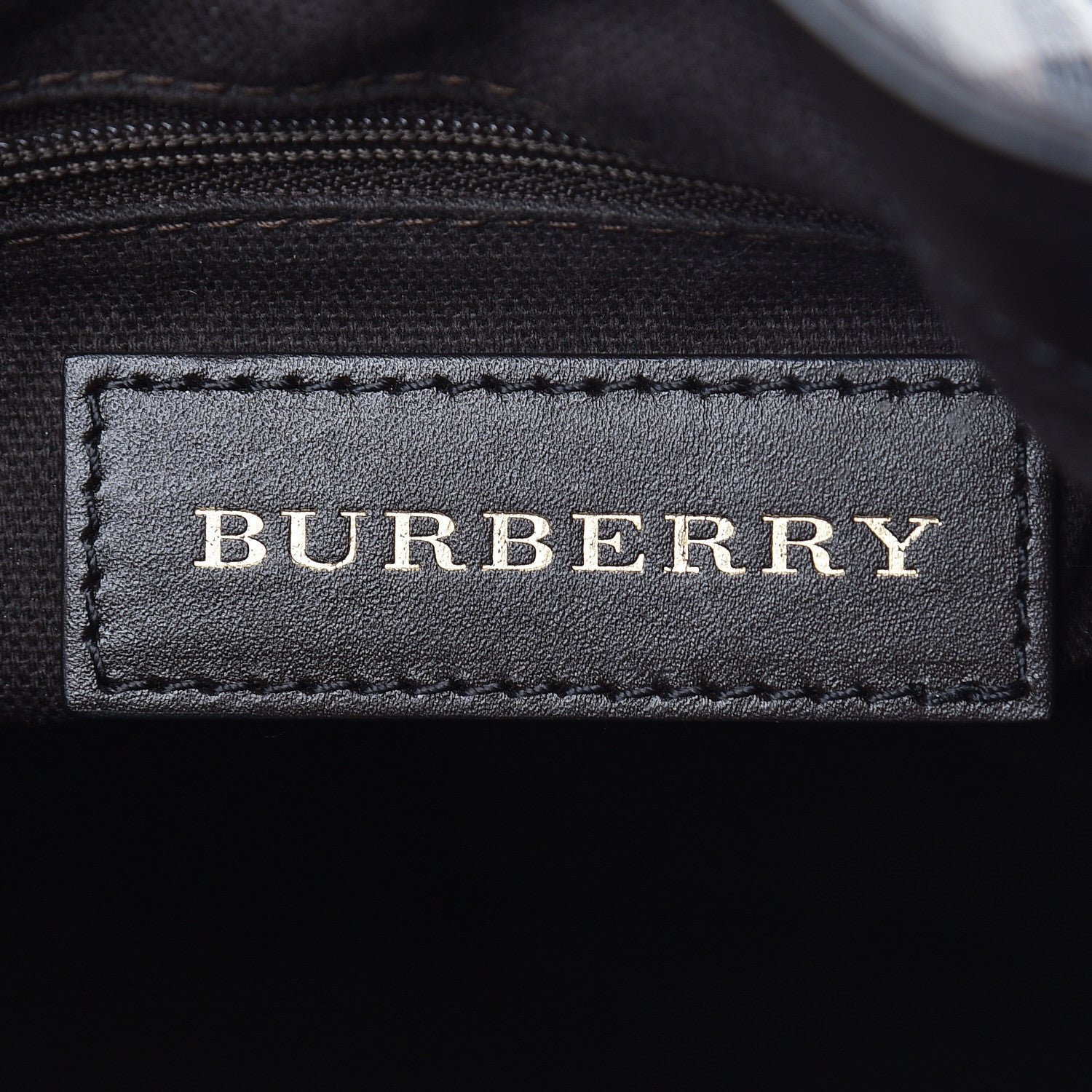 Burberry Haymarket Check Medium Golderton Tote Chocolate 7 of 11