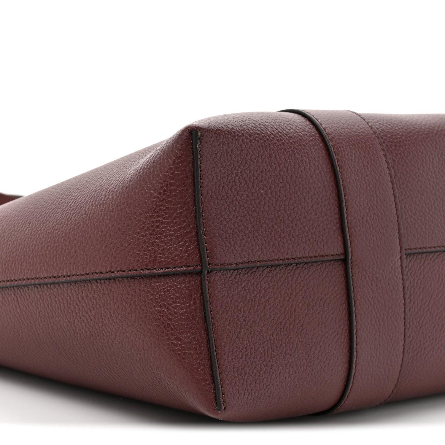 Mulberry Small Classic Grain Bayswater Tote Burgundy Oxford Blue 10 of 10