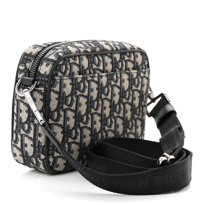 Christian Dior HOMME Oblique Mini Safari Messenger Navy Blue 4 of 11