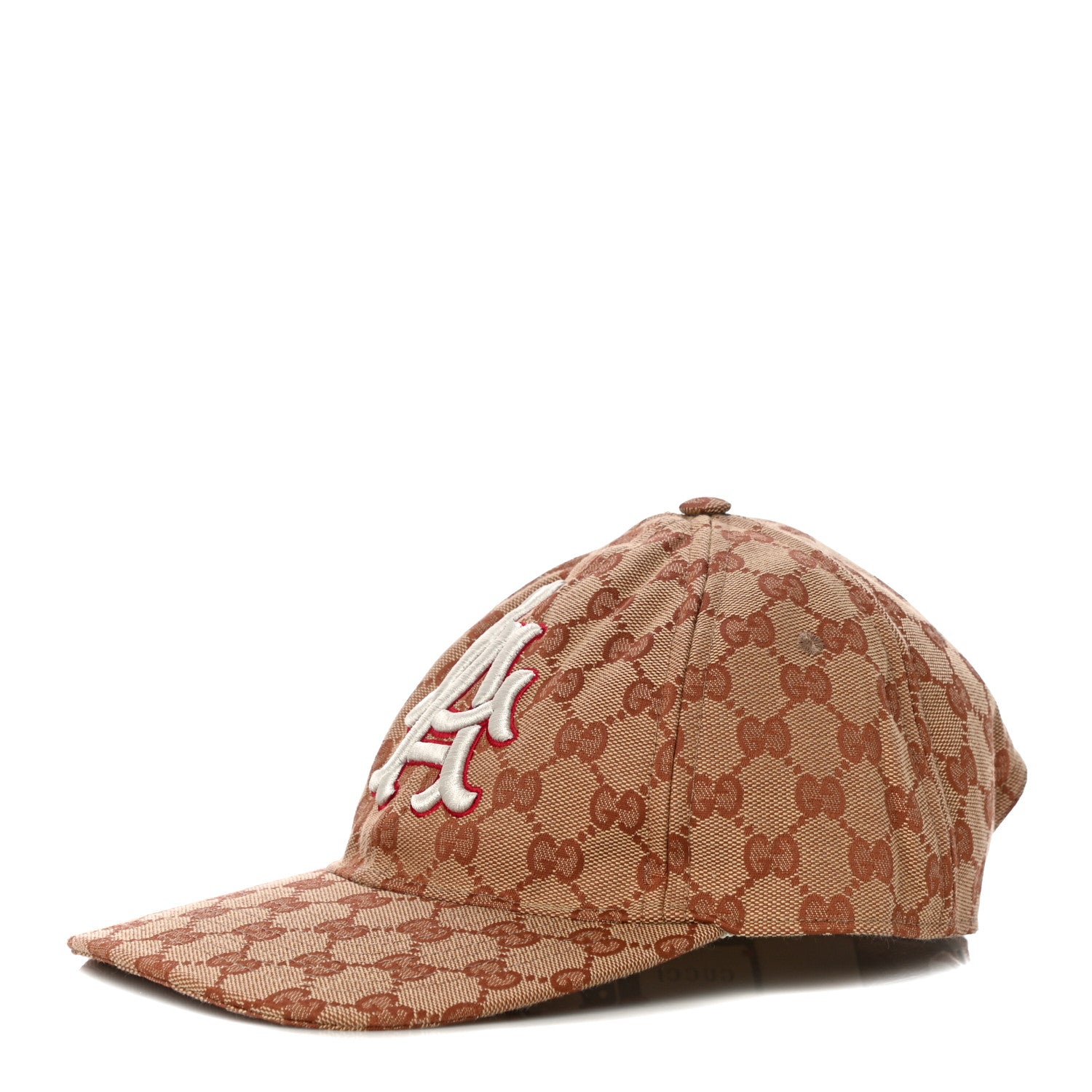 Gucci X MLB Monogram LA Dodgers Baseball Hat 57-61 Beige Ruggine 1 of 8