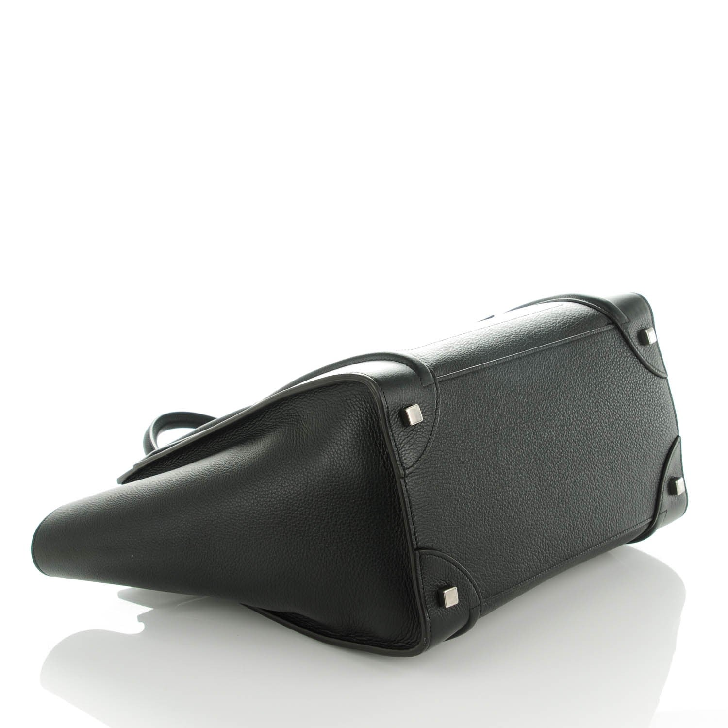Celine Drummed Calfskin Mini Luggage Black 4 of 8