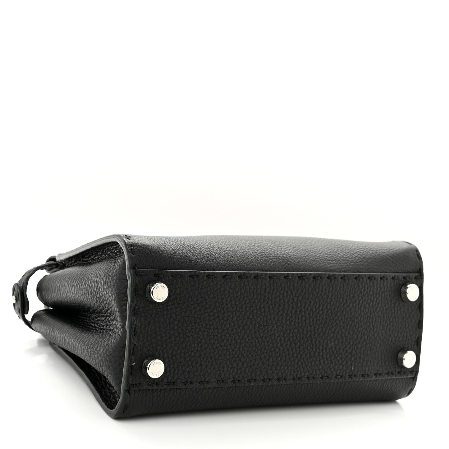 Cuoio Romano Selleria Bi-Color Mini Peekaboo Iconic Satchel Black Mou