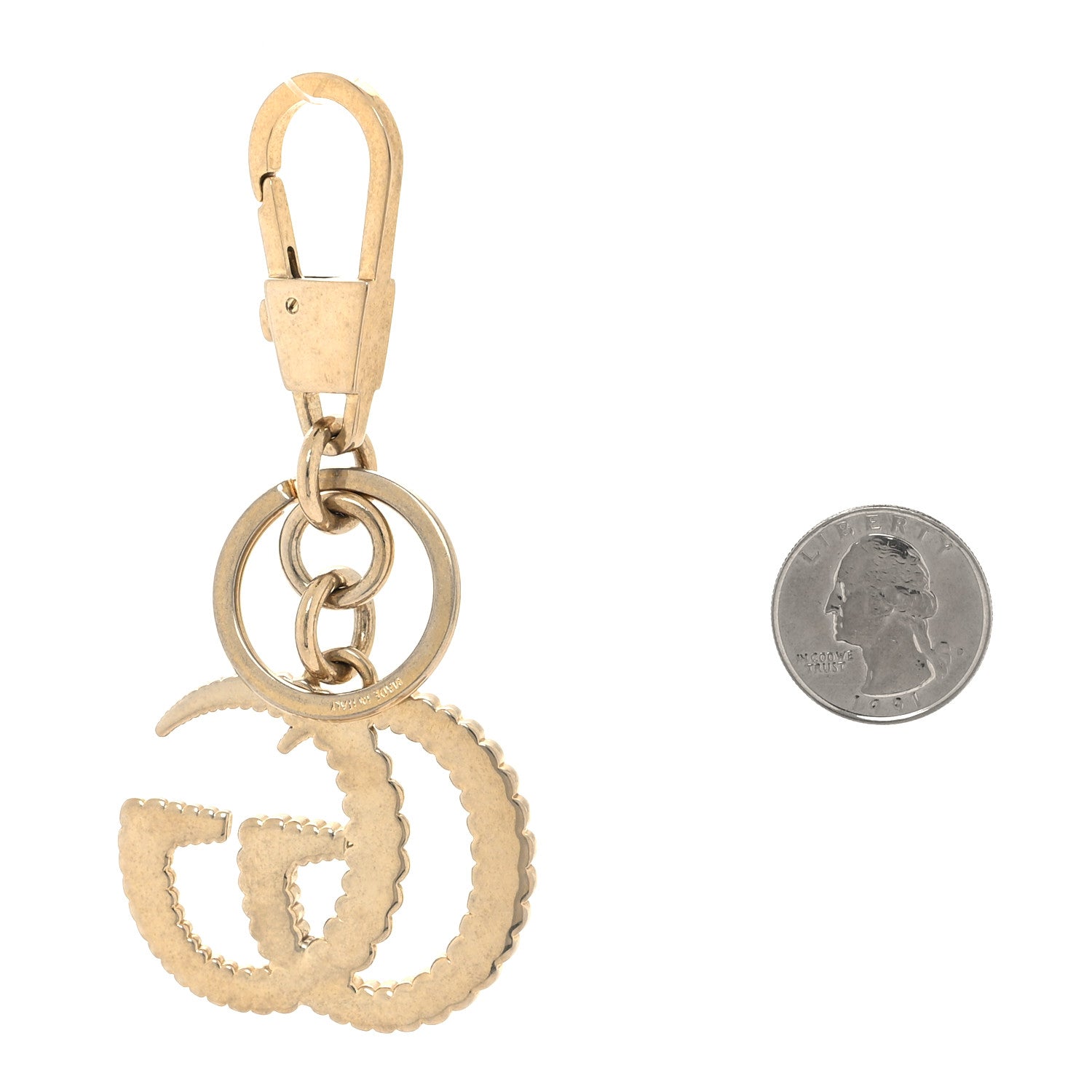 Gucci Torchon Double G Key Chain Gold 2 of 4