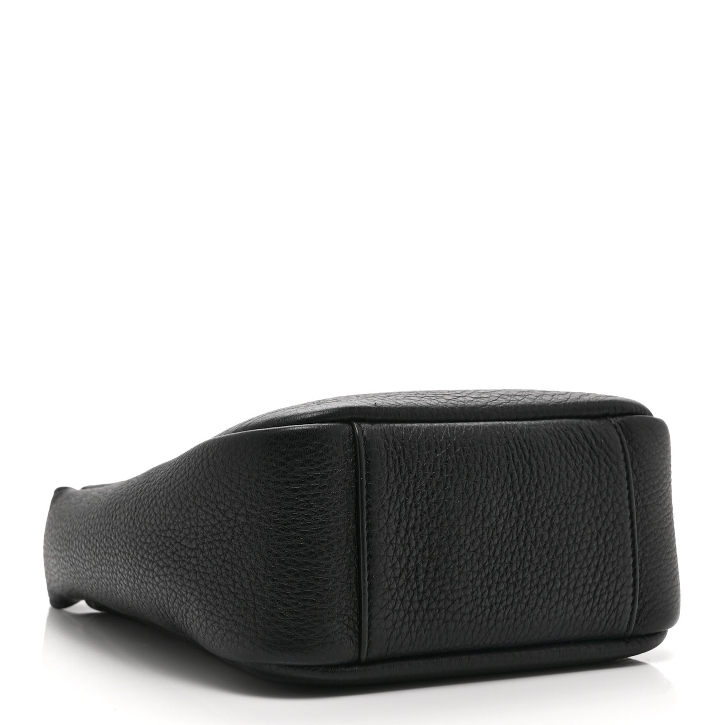 Grained Calfskin Baby Le 5 A 7 Supple Hobo Black