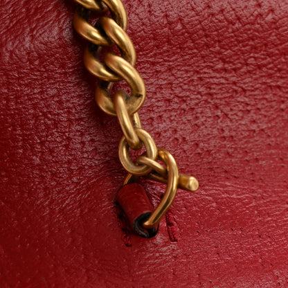 Gucci GG Supreme Monogram Web Queen Margaret Chain Wallet Red 10 of 11