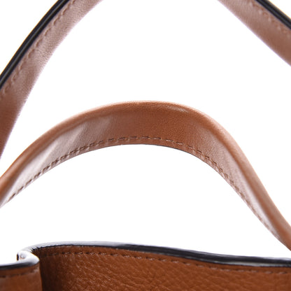 Burberry Grainy Calfskin House Check Small Maidstone Brown 9 of 13