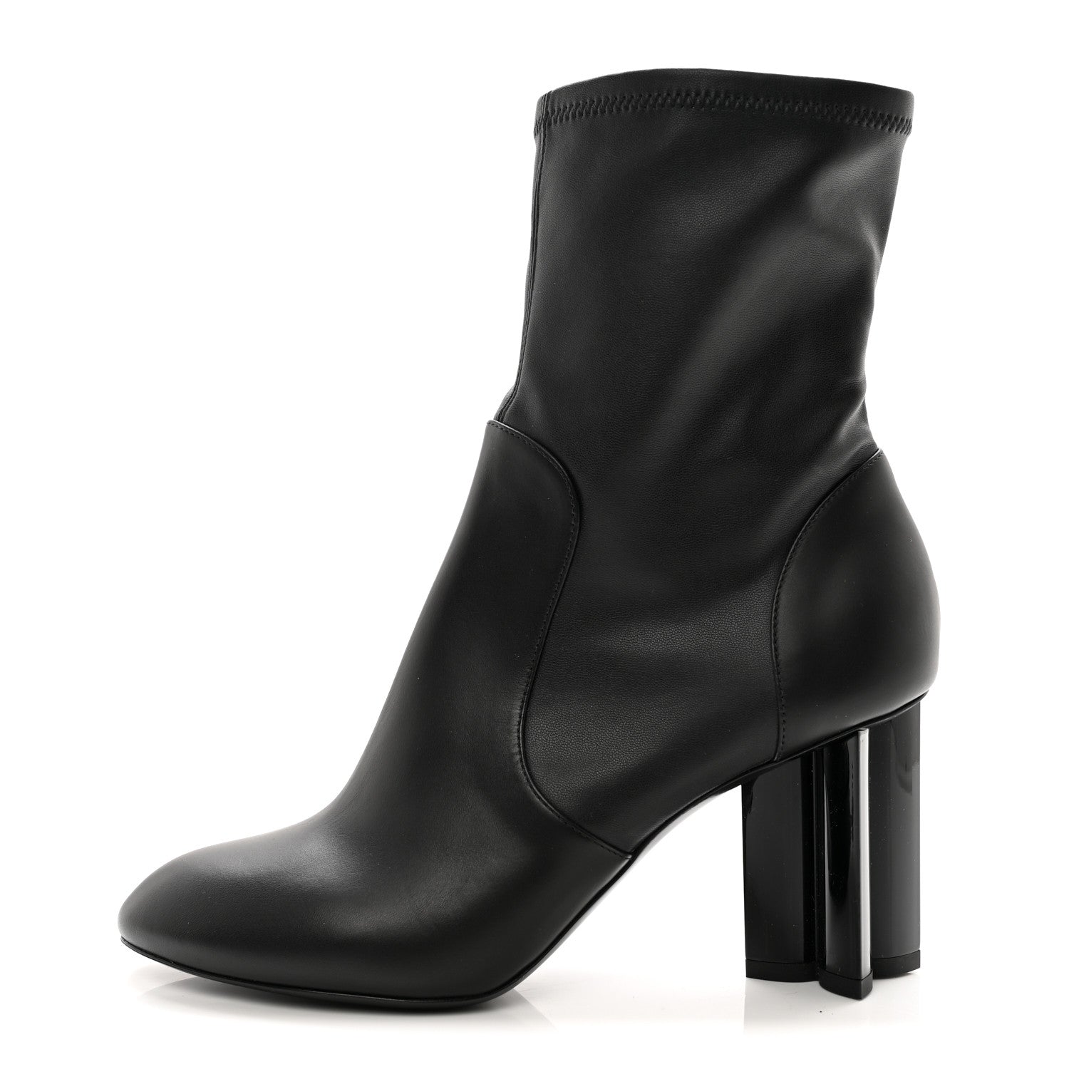 Louis Vuitton Calfskin Silhouette Ankle Boots 38.5 Black 1 of 14