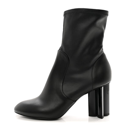 Louis Vuitton Calfskin Silhouette Ankle Boots 38.5 Black 1 of 14