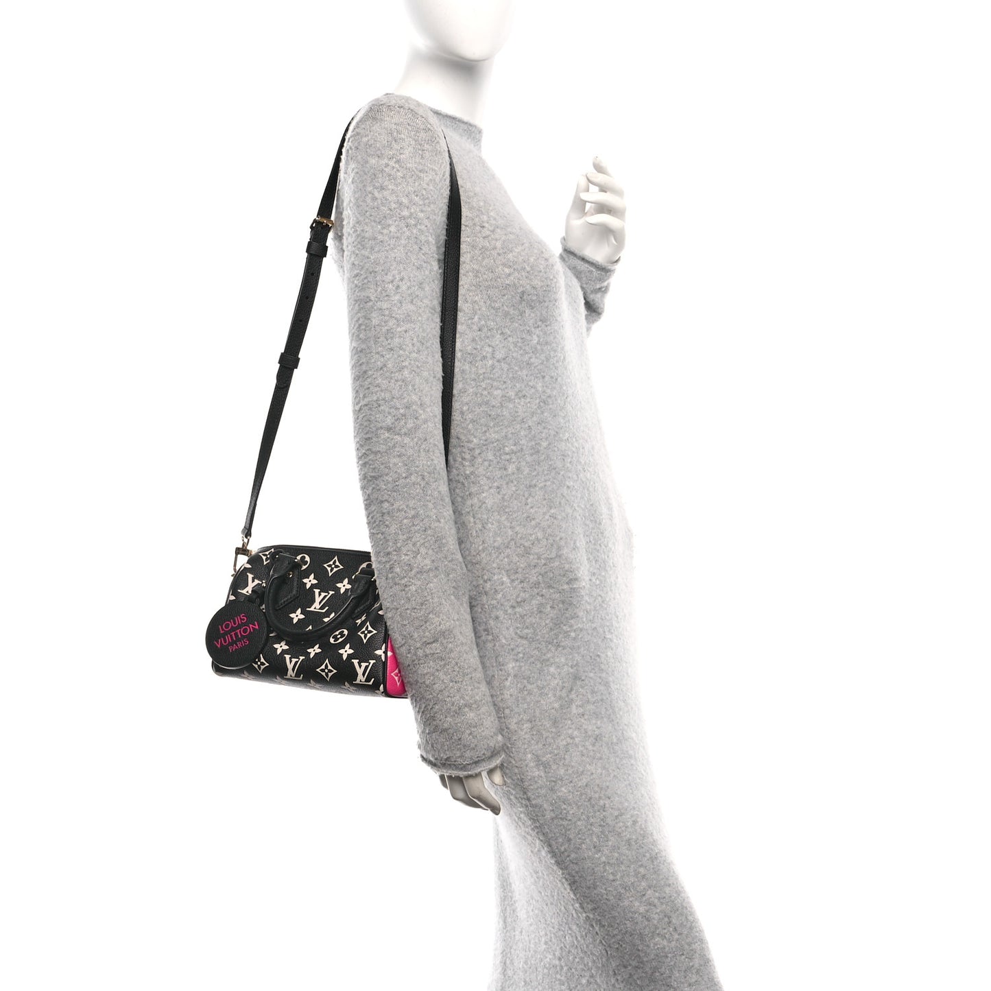 Empreinte Monogram Spring in the City Speedy Bandouliere 20 Black White Pink