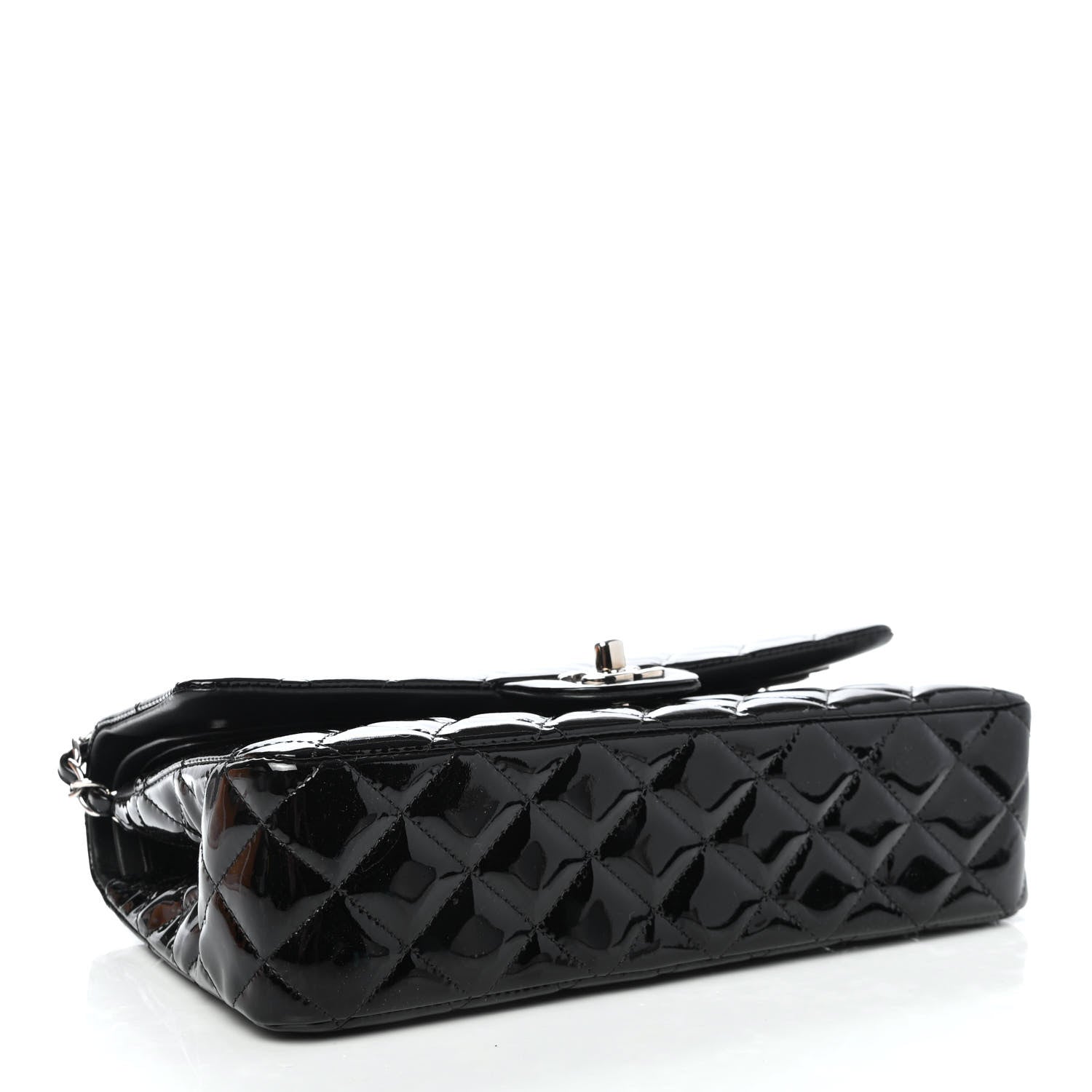 Chanel Patent Quilted Medium Double Flap Black 3 of 4