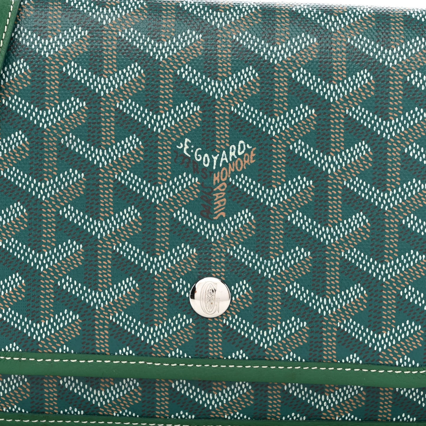 Goyardine Plumet Wallet Clutch Green