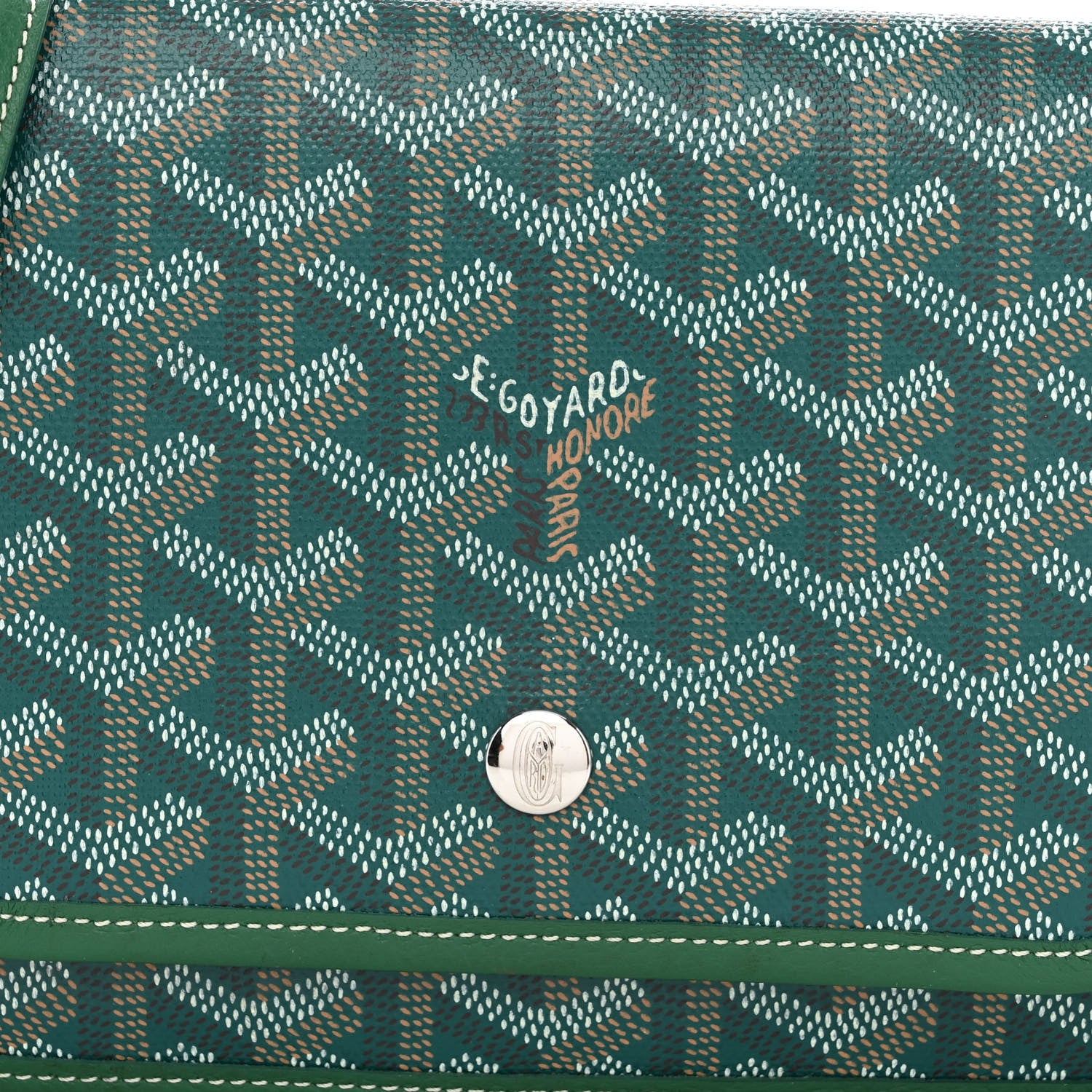 Goyard Goyardine Plumet Wallet Clutch Green 10 of 12