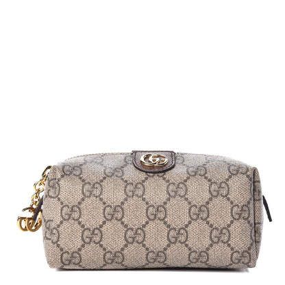 Gucci Soft GG Supreme Monogram Calfskin Small Ophidia Cosmetic Case Beige Ebony New Acero 1 of 8