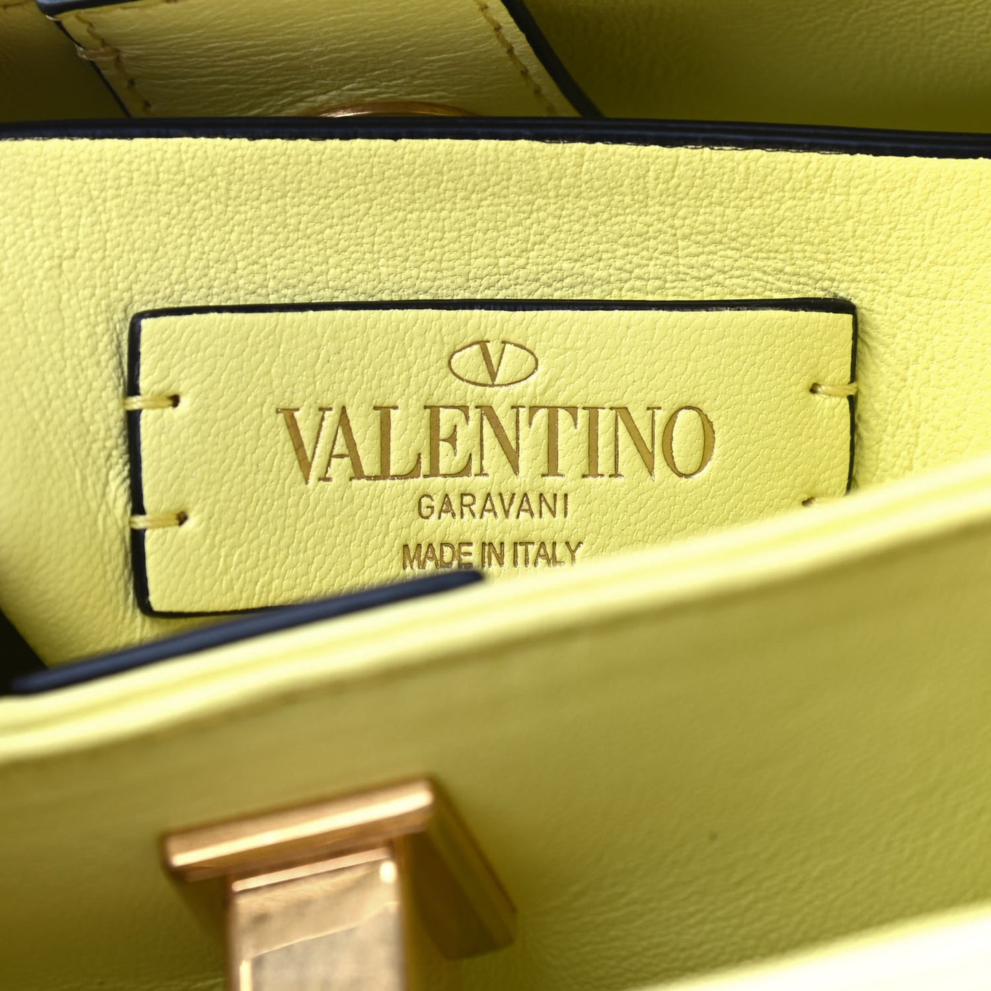 Nappa Small Roman Stud The Handle Bag Lime Sorbet