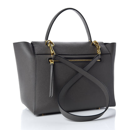 Celine Grained Calfskin Mini Belt Bag Grey 4 of 10