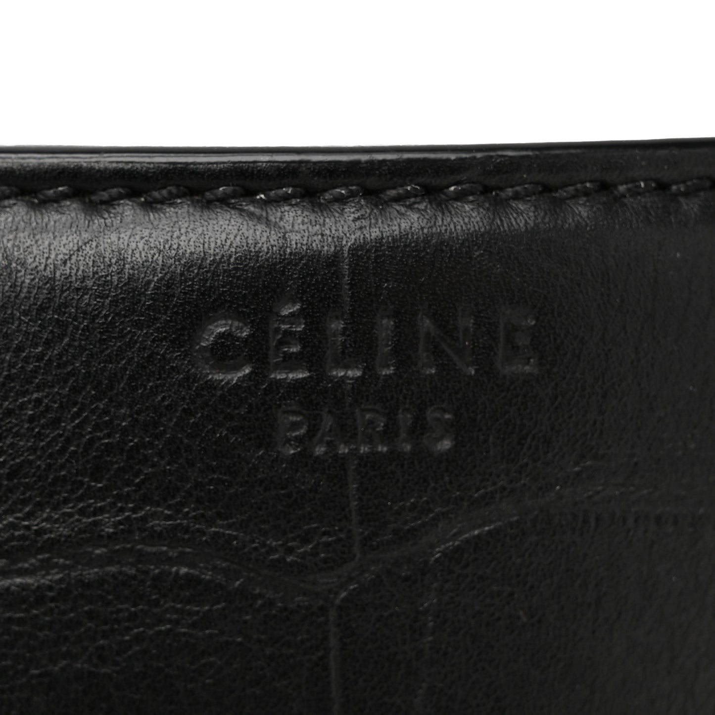 Crocodile Embossed Calfskin Large Phantom Luggage Black