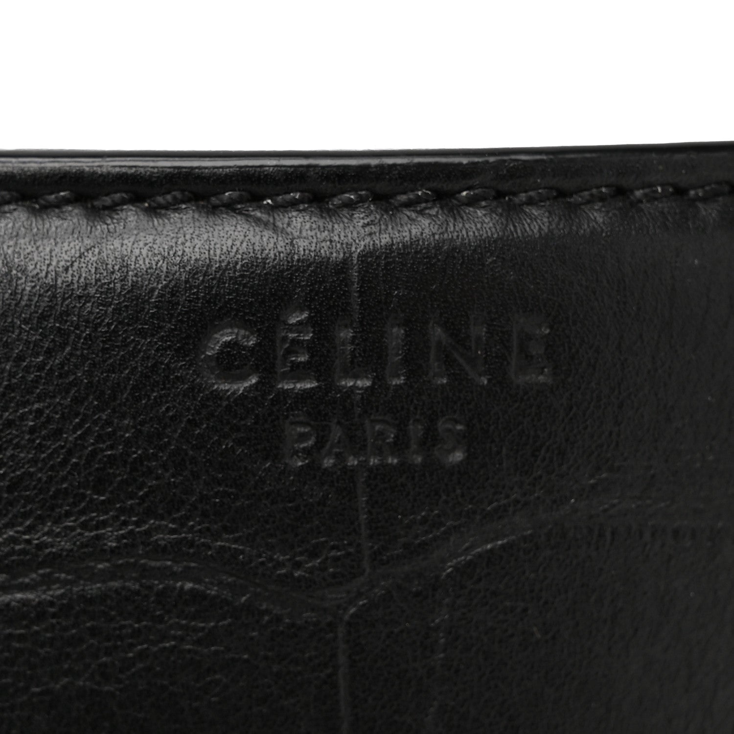 Celine Crocodile Embossed Calfskin Large Phantom Luggage Black 6 of 14