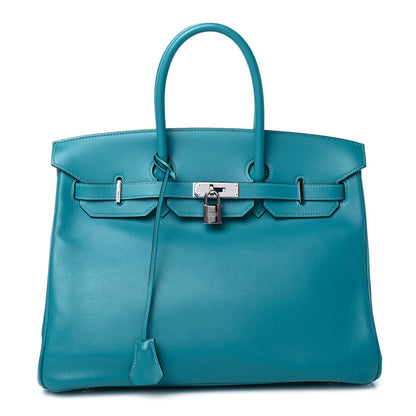 Hermes Swift Birkin 35 Turquoise 1 of 9