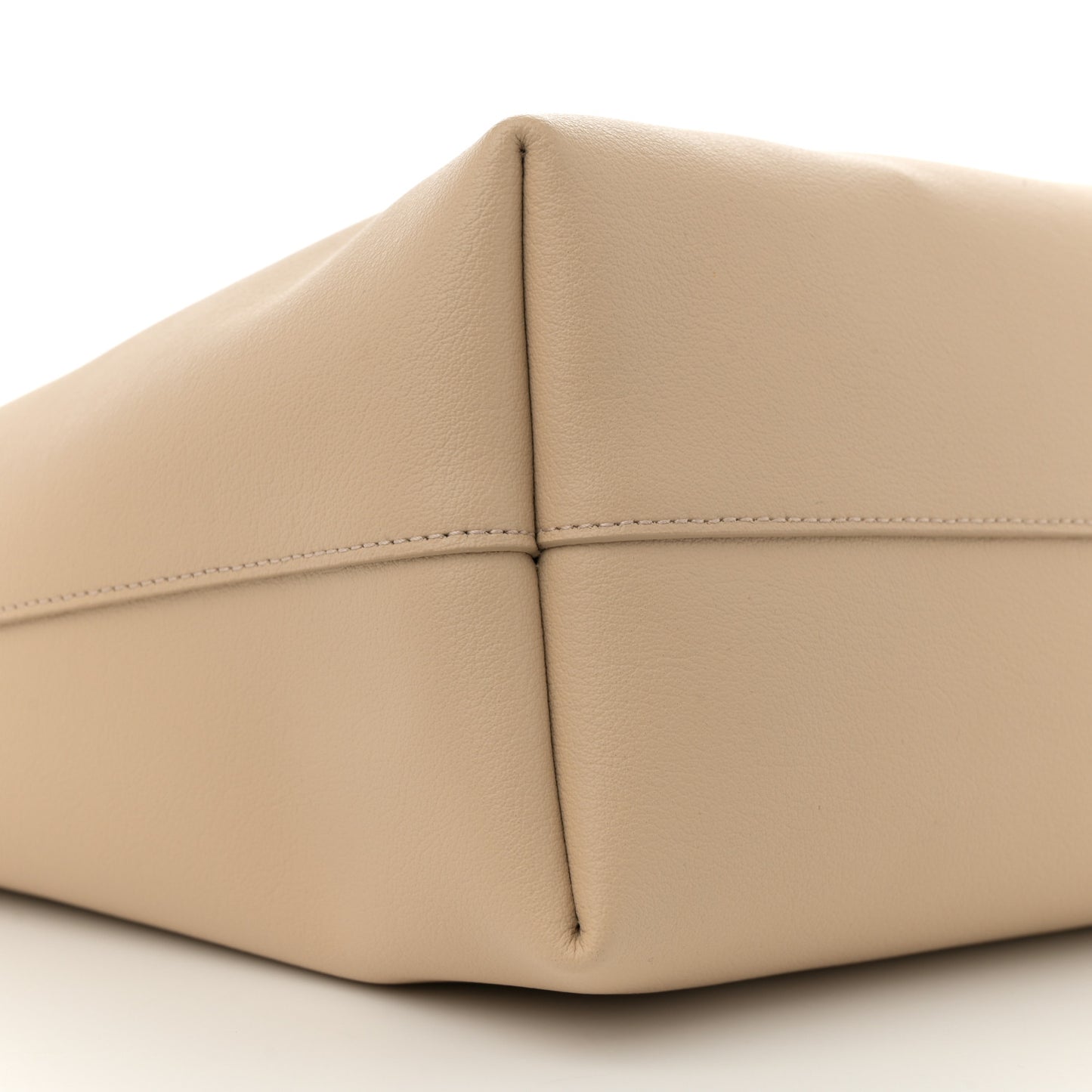 Calfskin Large Shopping Tote Nude Powder