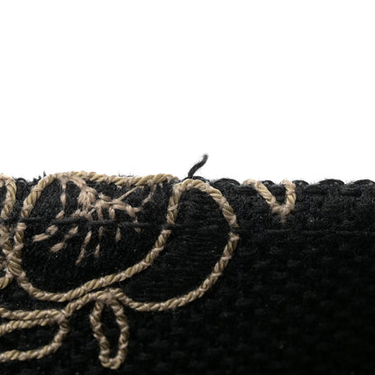 Christian Dior Canvas Embroidered Large Ornamental Cornely Book Tote Black Beige 12 of 12