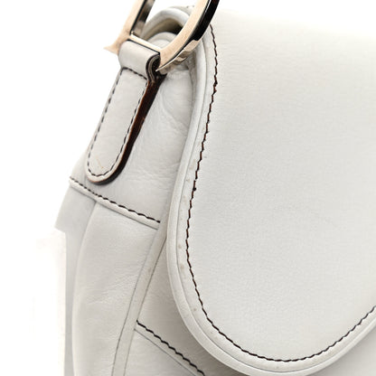Christian Dior Calfskin Saddle Bag White 12 of 16