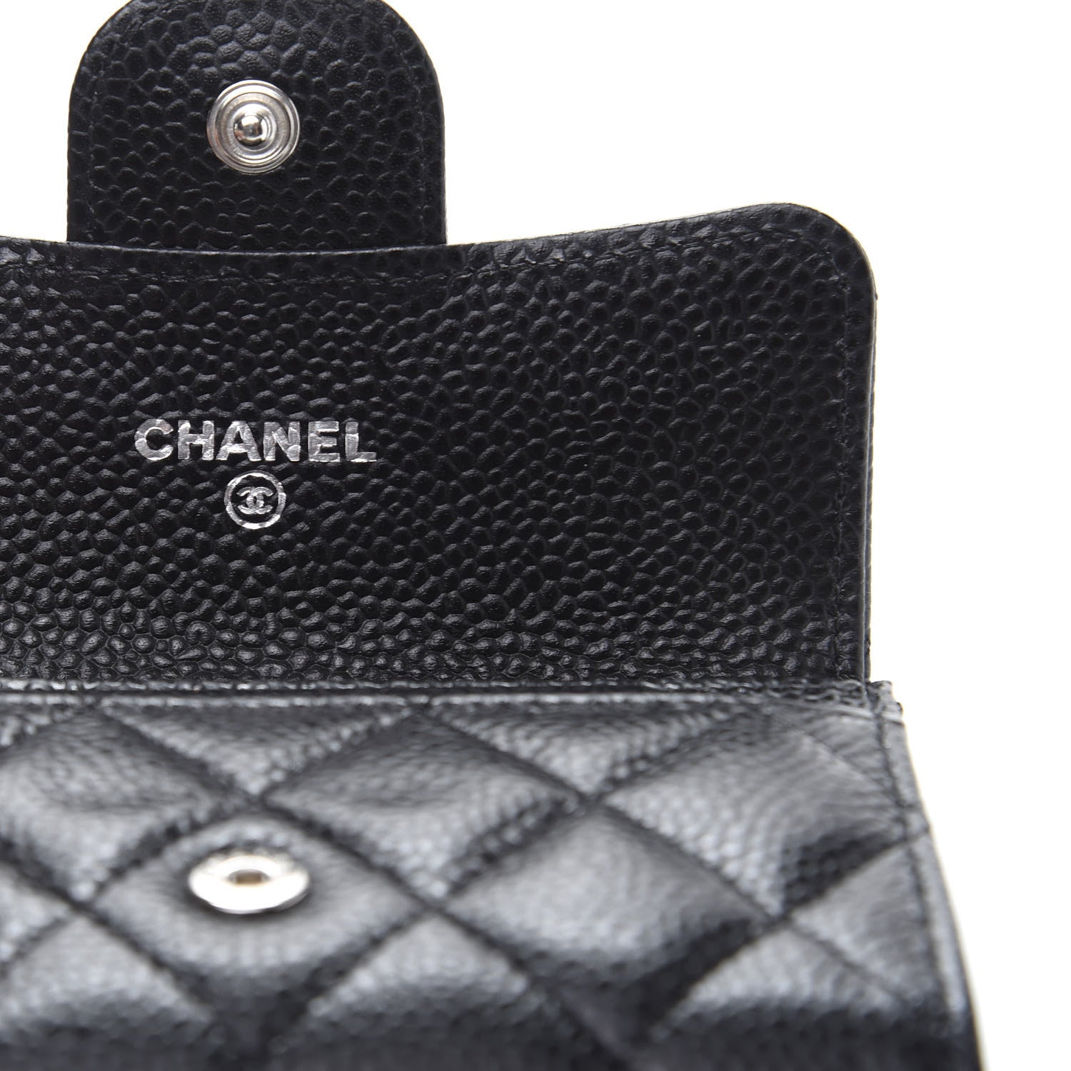 Chanel Caviar Quilted Flap Card Holder Black 8 of 11
