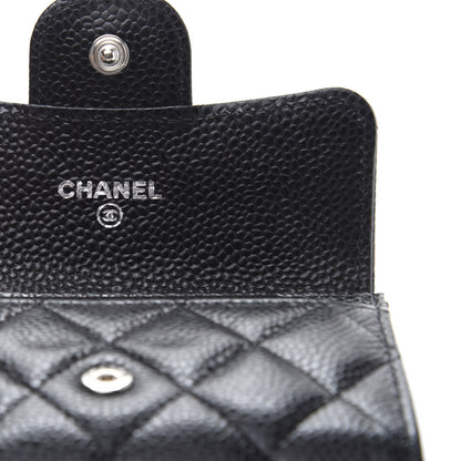Chanel Caviar Quilted Flap Card Holder Black 8 of 11