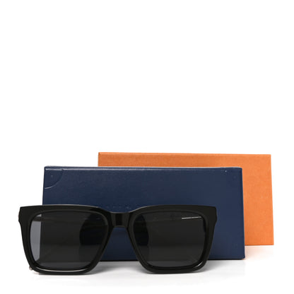 Louis Vuitton Acetate Monogram Blaze Square Sunglasses Z1830U Black 7 of 7