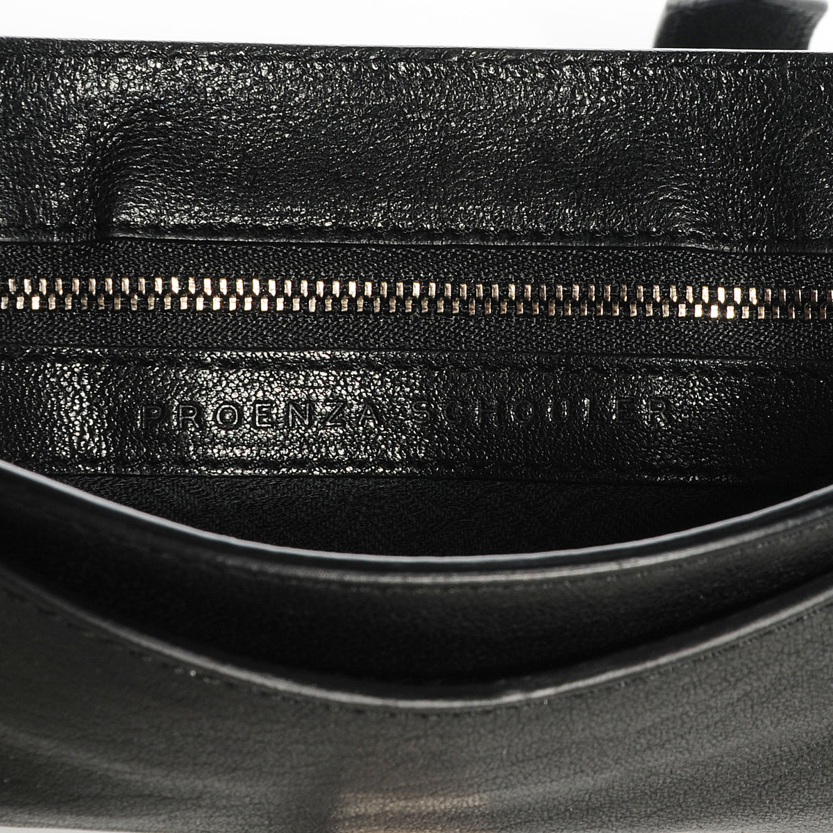 Proenza Schouler Lux Leather PS1 Pochette Clutch Black 6 of 10