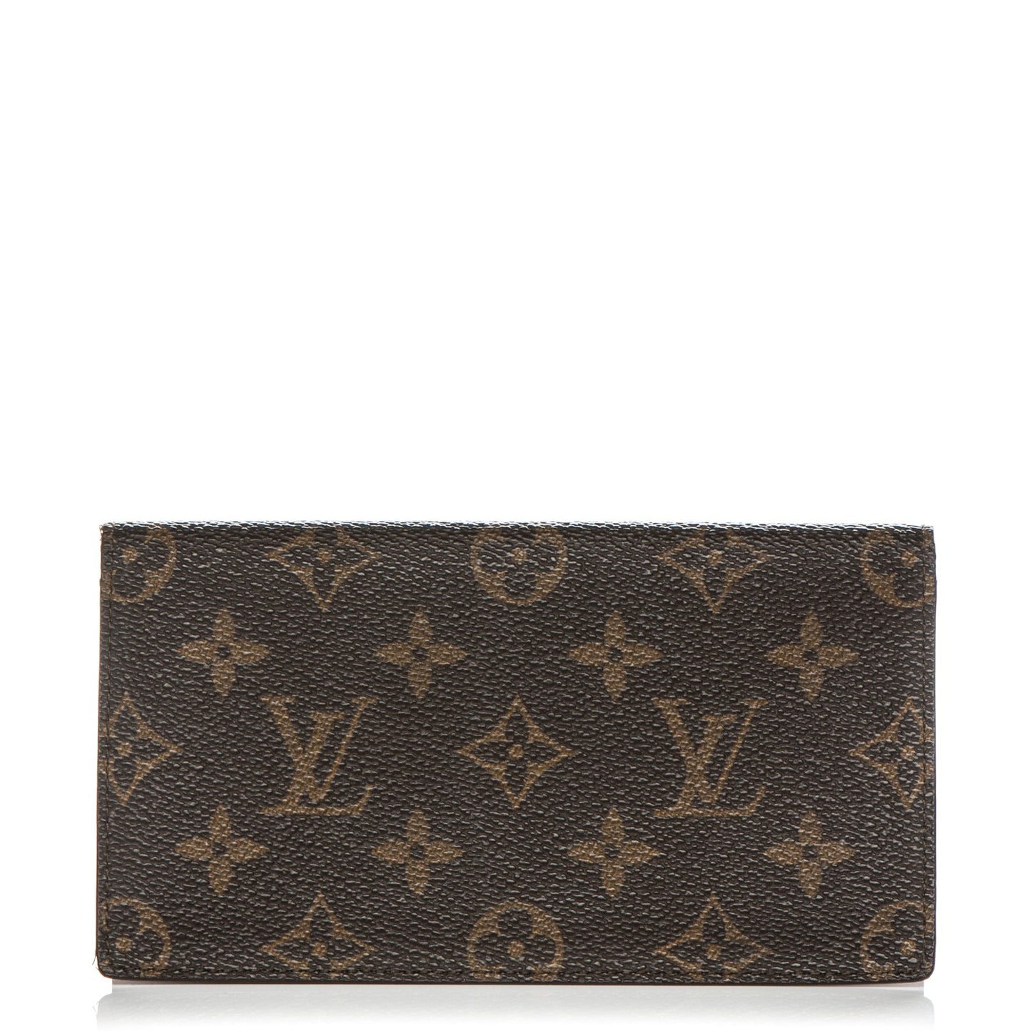 Monogram Simple Checkbook Holder Wallet Cover