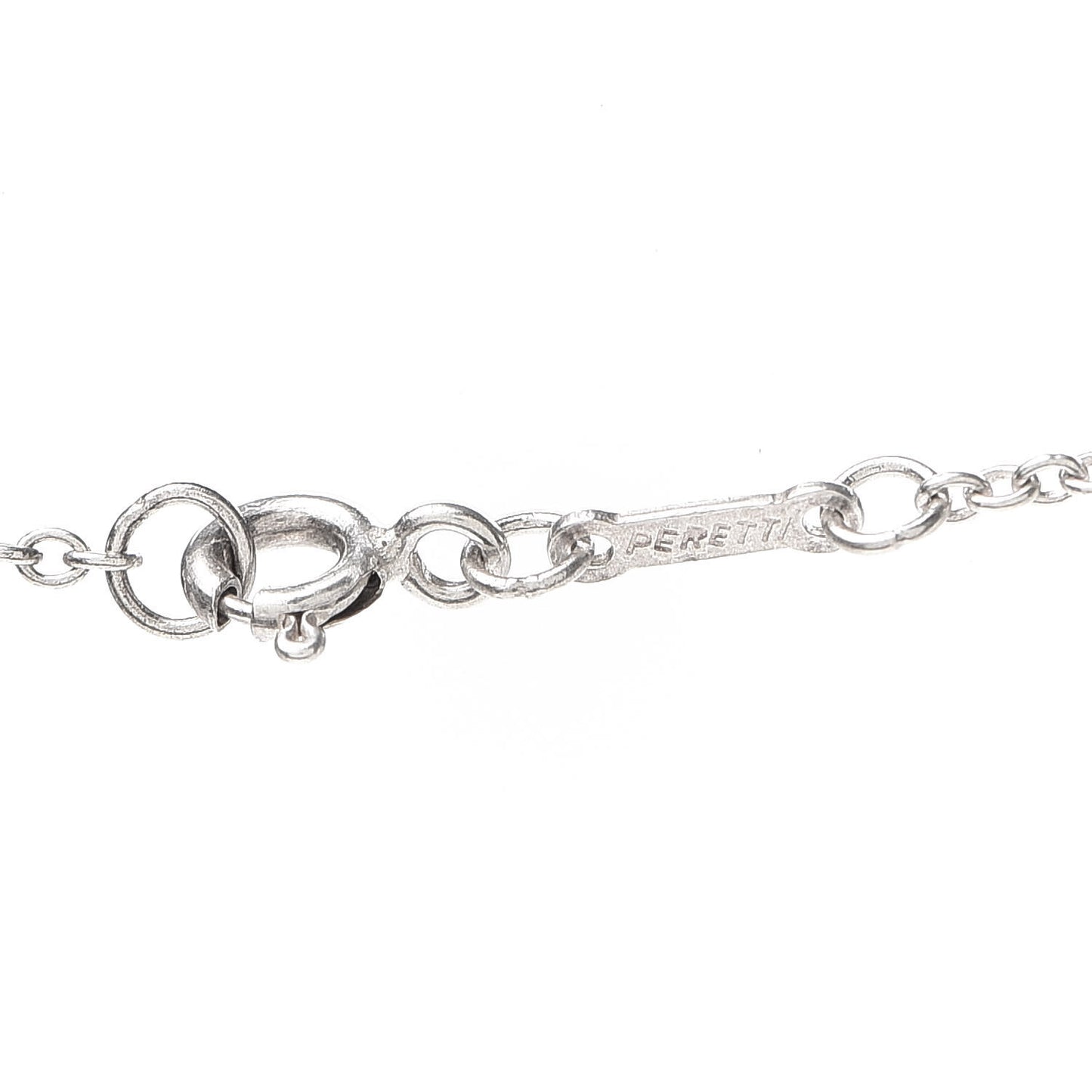 Sterling Silver 22mm Elsa Peretti Open Heart Pendant Necklace