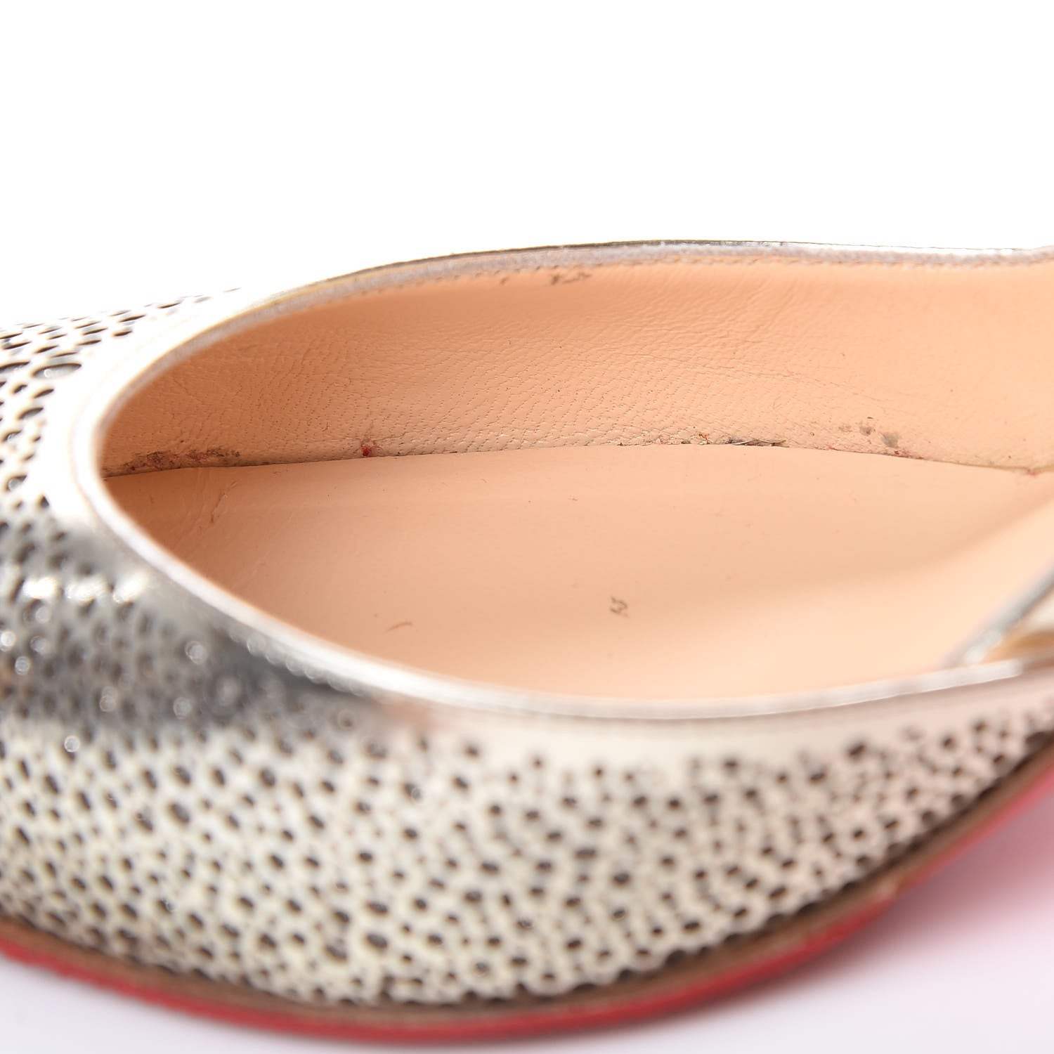Christian Louboutin Specchio Mini Glitter Galupump 70 Pumps 37 Light Gold 9 of 14