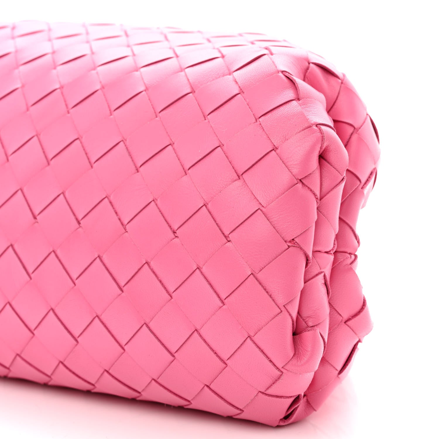 Bottega Veneta Nappa Maxi Intrecciato The Pouch Oversized Clutch Pink 10 of 10