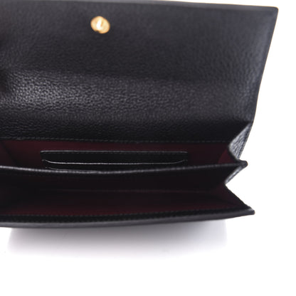 Gucci Grainy Calfskin Zumi Flap Card Case Black 5 of 7