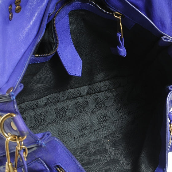 Lambskin PS1 Medium Satchel Purple Rain